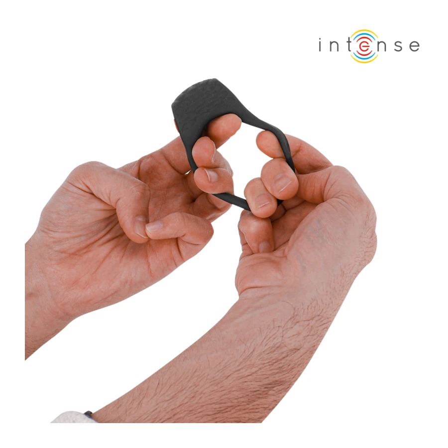 INTENSE - CLOVER VIBRATOR PEENISE RING 10 VIBRATSIOONI MUST